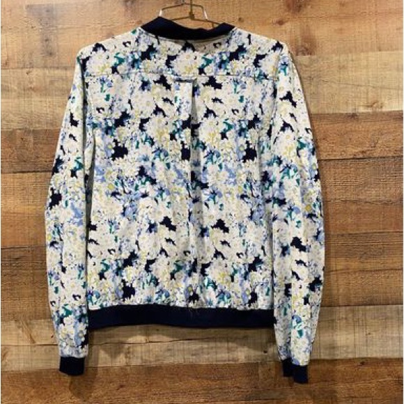 CATO Zippered Floral Print Lightweight Cardigan Jacket Size XL - Picture 3 of 5